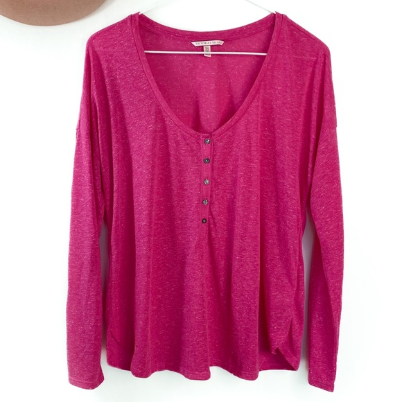 Victoria's Secret Other - Victoria’s Secret Fuchsia Pink Long Sleeve Top